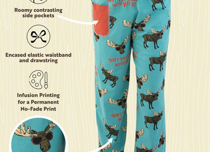Lazy One Pajamas for Women, Cute Pajama Pants Separates, Don't Moose S