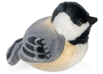 Wild Republic Audubon Birds Black-Capped Chickadee Plush with Authentic Bird Sound, Stuffed Animal, Bird Toys for Kids & Birders