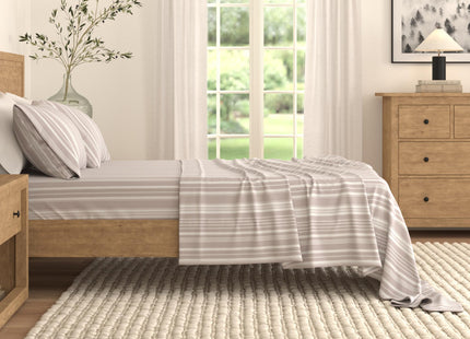 Great Bay Home 3-Piece Twin Coastal Microfiber Sheet Set | Nautical-Printed, Ultra-Soft Sheets | Wrinkle & Fade Resistant Beach-Themed Prints & Patterns Bedding Sheets & Pillowcases. (Twin, Lobster)