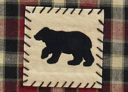 Park Designs Concord Black Bear Dishtowel Set of 2