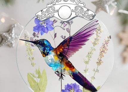 Hummingbird Christmas Ornament – Christmas Tree Ornament & Holiday Decor, Gifts for Bird Lover, Hummingbird Lover Gifts, Holiday & Xmas Gift
