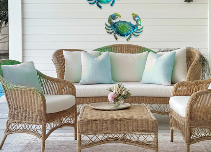 LIFFY Metal Crab Wall Art Decor Ocean Wall Hanging Coastal Wall Sculptures Beach Theme Wall Decoration for Indoor Outdoor Bathroom Bedroom Living Room Garden Pool (10inch,2 pcs)