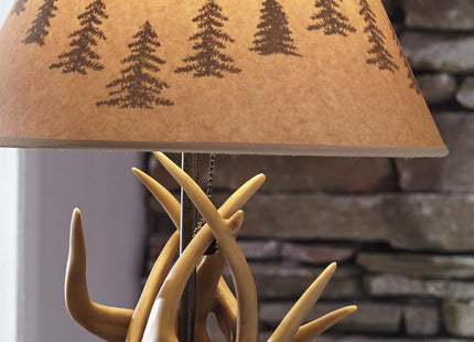 Signature Design by Ashley Derek Rustic Table Lamps, Living Room, Set of 2