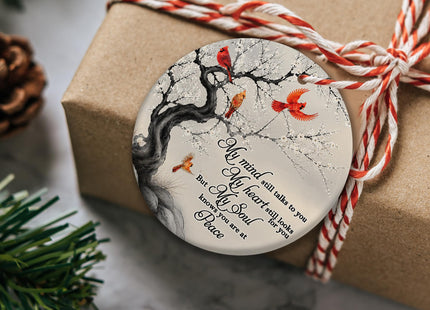 KSDUT Cardinal Christmas Ceramic Hanging Ornament Gifts