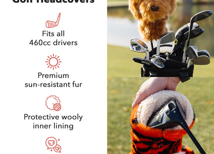 Daphne's Headcovers Moose Driver Headcover | Premium Driver Headcovers | Funny Golf Club Covers | Stylish Protection for Your Clubs | Men's Golf Gear | Driver Headcover for Men and Women