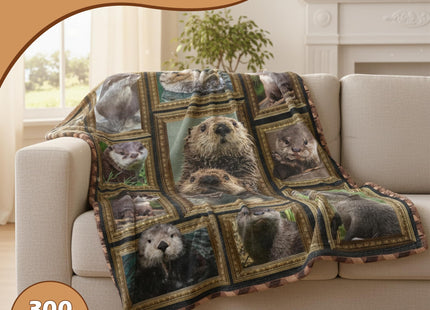 YGBDXB Otter Blanket for Men Women, Gifts for Otter Lovers Throw Blanket for Couch Bed Room Decor 50“x60”