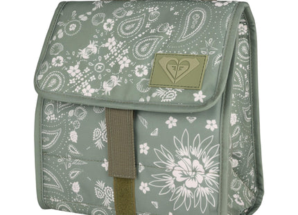 Roxy Insulated Lunch Bag | Reusable | Cooler | Snack Bag | Container | Picnic | Work | Leakproof | Beach | Vacation | Camping, Smiling Seagull - Oil Green Boho Bandana