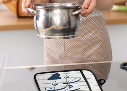 GOOZHO Lake Life Gifts Pot Holders with Pockets, Lake Life House Gifts for Women Oven Pot Holders Heat Resistant Oven Mitts Hot Pads for Kitchen Baking Cooking