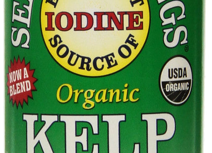 Maine Coast Sea Vegetables Kelp Granules Blend | Organic Seaweed Snacks | Sustainably Harvested | Low Sodium Salt Alternative | Rich in Iodine & Minerals | Ideal for Soups, Salad | 1.5 oz (Pack of 1)