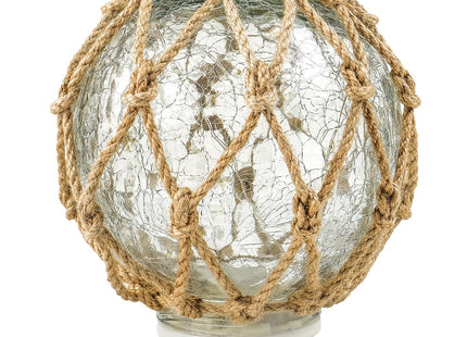 SAILINGSTORY Glass Fishing Float Ball Night Light Nautical Lamp 6"