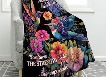 Jekeno Hummingbird Blanket Floral Gifts 50"x60"