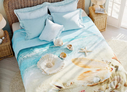 Breling Nautical Coastal Throw Blanket Beach Themed Gift 50x60 Inch