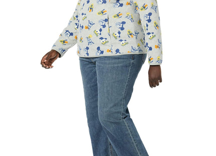 Amazon Essentials Disney | Marvel | Star Wars | Princess Women's Soft Polar Fleece Quarter-Zip Mock Winter Jackets, Mickey and Friends, X-Large