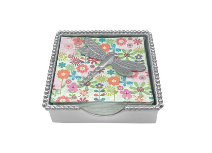 Mariposa Dragonfly Beaded Napkin Box