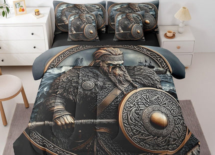 Erosebridal Norse Viking King Comforter Set 7 Piece for Kids Boys Teen