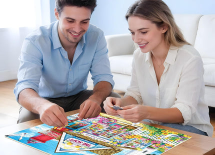 500 Piece Jigsaw Puzzle for Adults – Peel & Stick Puzzle Saver Sheets Included, Coastal Lighthouse Shop Scene, Relaxing Nature Puzzle for Beginners & Adults, Home Decor, 20.5 x 15 in
