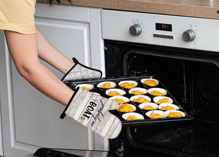 OHSUL Lake House Gifts Oven Mitts and Pot Holders Sets, Lake House Nautical Kitchen Decor Accessories, On The Boat Rustic Lake Themed Heat Resistant Oven Gloves Hot Pads for Kitchen Cooking Baking