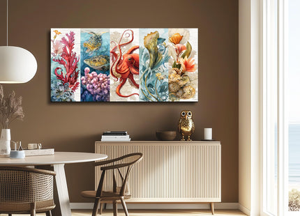 Ocean Art Wall Decor for Bedroom Octopus Wall Art Abstract Pictures 20X40