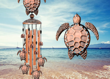 JUNQIU Sea Turtle Wind Chimes for Outside, Turtle Gifts for Women