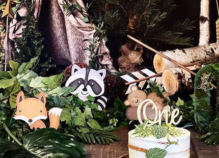 Woodland Animal Cutouts, 36 Count - Baby Shower Decorations - Large Woodland Creatures Cutouts for Fall or Baby Shower Themes