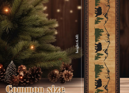 Tinideya 2 x 6.6 ft Rustic Cabin Bear Area Rug Non Skid Lodge Runner