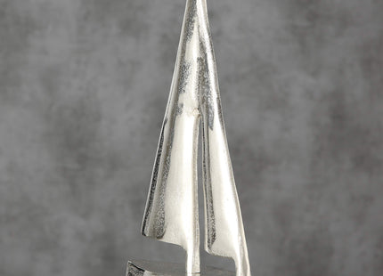 WHW Whole House Worlds Silver Sailboat Sculpture, 8.25 Inches Tall