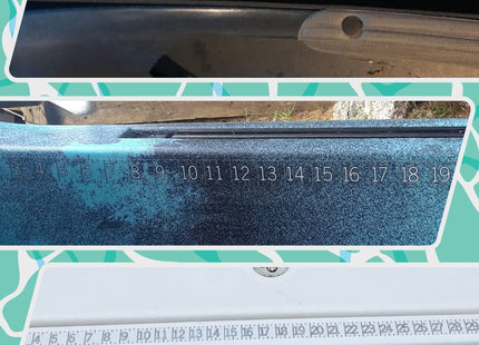 36" Fish Measuring Ruler Sticker | Transparent Waterproof Decal Tape | Made in USA | Large Bold Easy Read Markings | Boat, Kayak, Net, Cooler, Table Compatible | Marine Grade Adhesive | Easy Install