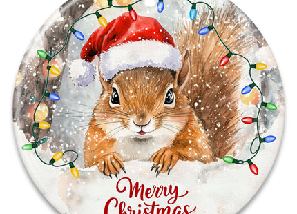 ZAGKOO Squirrel Christmas Ornament, Funny Squirrel Gift for Squirrels Lover