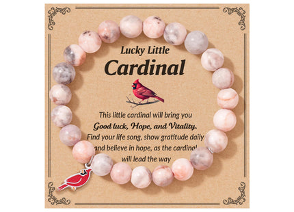 Dabem Cardinal Gifts for Women's Cardinal Christmas Ornaments Bracelet Deco Stocking Stuffers