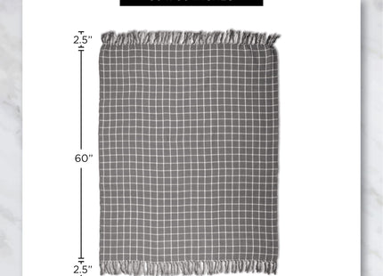DII Diamond Throw Collection Cotton Woven, 50x60, Nautical Blue