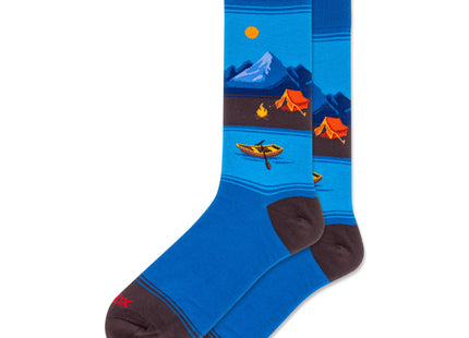 Hot Sox Men's Canoe Scenic Crew Blue Men's 6.5-12
