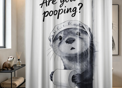 puuiui Funny Otter Shower Curtain Unique, 60x72 Inchs