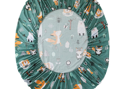 JSD Green Forest Animals Kids Twin Sheet Set 3 Piece