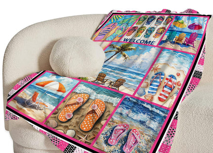 Tijuboni Coastal Beach Throw Blanket for Girls Women50 x40