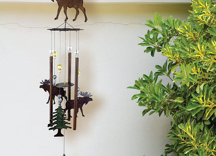 Sunset Vista Designs Wilderness Wonders Moose Wind Chime, 28-Inch Long