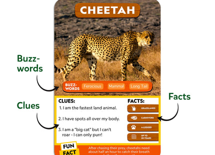 Skillmatics Guess in 10 Game – National Geographic Animals, Gift for Kids