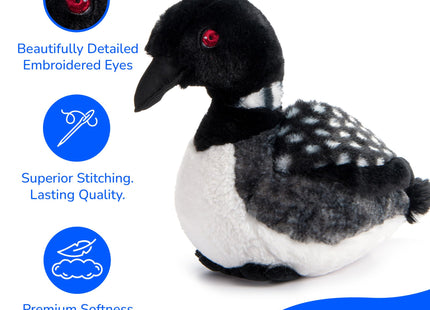 The Petting Zoo Loon Stuffed Animal Plushie, Kids Gifts, 12 in