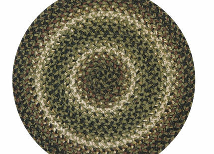 Homespice Pinecone Braided Placemats for Rustic Decor, Round 15" Set of 2