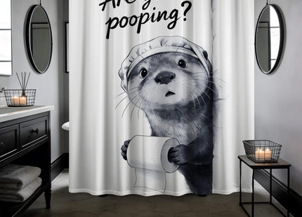 puuiui Funny Otter Shower Curtain Unique, 60x72 Inchs