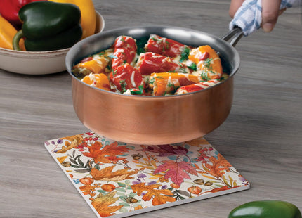Thirstystone Autumn Colors Decorative Heat Tolerant Stone Trivet