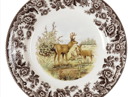 Spode Woodland American Wildlife Mule Deer Salad Plate