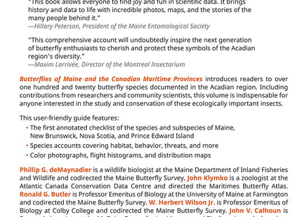 Butterflies of Maine and the Canadian Maritime Provinces