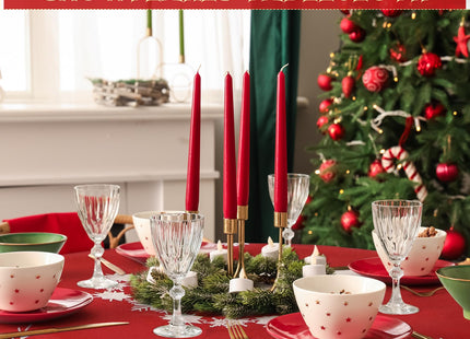 SiliFine Christmas Tablecloth Embroidered Snowflake Table Cover