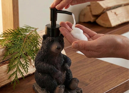 Avanti Linens - Black Bear Lodge Lotion Pump, Refillable Soap Dispenser