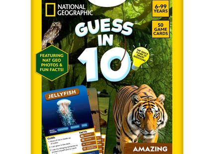 Skillmatics Guess in 10 Game – National Geographic Animals, Gift for Kids