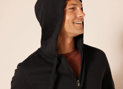 Amazon Essentials Men's Full-Zip Hooded Fleece Sweatshirt, Black, X-Large