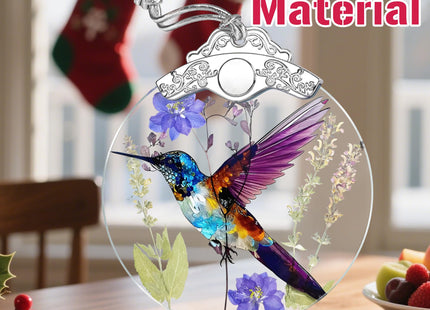Hummingbird Christmas Ornament – Christmas Tree Ornament & Holiday Decor, Gifts for Bird Lover, Hummingbird Lover Gifts, Holiday & Xmas Gift