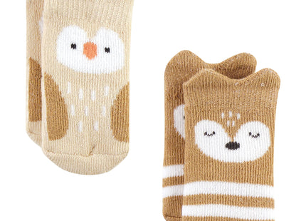 Hudson Baby Girls Unisex Cotton Rich Newborn And Terry Socks, Boy Woodland, 0-6 Months, Boy Woodland, 0-6 Months US