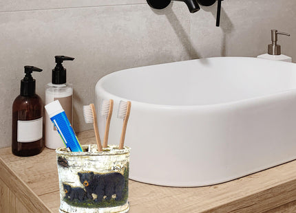 BestGiftEver Black Bear Toothbrush Holder