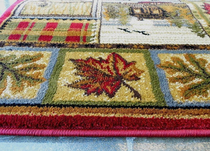 CR Wildlife Nature Cabin Lodge Scene Duck Boat Fish Area Rug (2 Feet 2 Inch X 7 Feet 2 Inch Runner)